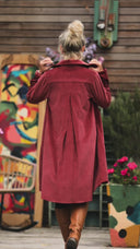 Robe Carole - velours côtelé Terracotta