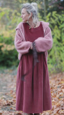 Robe Louisa - velours côtelé terracotta