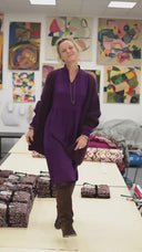 Robe Allegra - viscose prune