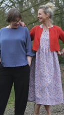 Blouse Annette – Double gaze de coton Bleu encre