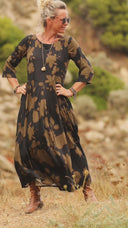 Robe Louisa viscose Brume sauvage