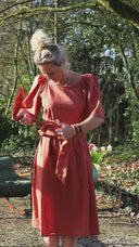 Robe Iloé – Lin terracotta