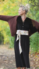 Robe Aurélia - velours côtelé noir