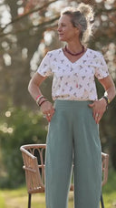 Pantalon Briac - lin stone wash celadon