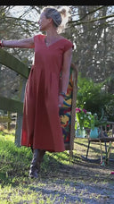 Robe Louison - lin terracotta