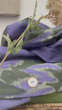 Blouse Léocadie - Ikat violet/kaki