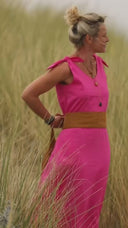 Robe Laëtitia - lin rose fluo