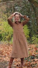 Robe Arlène - Velours côtelé camel