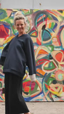 Sweat Ferdinand - bleu marine - version longue