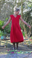 Robe Louison - lin coquelicot