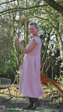 Robe Louison - lin rose poudré