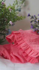 Blouse Annette – Broderie de coton pastèque