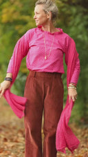 Écharpe Léonie rose fushia