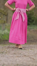 Robe Louisa - Lin fuchsia