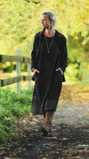 Robe Armande – double gaze de coton feuillage d'hiver