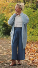 Jupe culotte Margot - jean de coton bleu