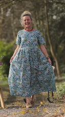 Robe Louisa - Fleurs d'Indigo