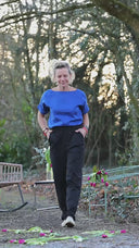 Blouse  Romy – Lin bleu majorelle