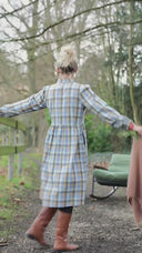 Robe Allegra - Tartan carreaux bleuté