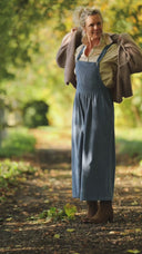 Salopette Isaure - velours côtelé bleu officier