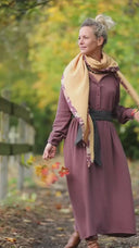 Robe Aurélia - Double gaze de coton parme