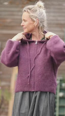 Gilet capuche Tulia - Prune