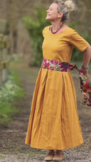 Robe Louisa - Lin tournesol