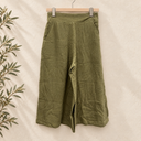Prototype - jupe culotte Margaux double gaze de coton vert mousse A71
