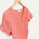 Prototype – Blouse – Lin orange chiné – S – A91 - Quintessence