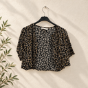 Prototype – Boléro fleuri – Coutures dorées – S – N°116 - Quintessence