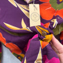 Prototype – Chemisier à col volanté – Viscose fleurie – Prune multicolore – XS – N°039 - Quintessence