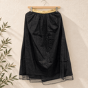 Prototype – Jupe à ceinture dorée – Tulle pailleté – Noir – S – N°029 - Quintessence
