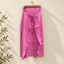 Prototype – Jupe à pans – Lin rose – S – A122 - Quintessence
