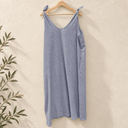 Prototype – Robe à bretelles nouées – Rayures bleues et blanches – L – N°122 - Quintessence
