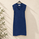 Prototype – Robe – Lin bleu indigo – M – A135 - Quintessence