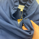 Prototype – Robe longue à col volanté – Sergé bleu – S – N°047 - Quintessence