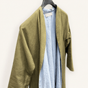 Prototype – Veste – Lin kaki et bleu ciel – S – A131 - Quintessence