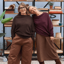 Pull asymétrique Quiterie — maille douce noisette - Quintessence