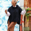 Pull capuche Calypso - Bleu marine - Quintessence