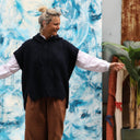 Pull capuche Calypso - Bleu marine - Quintessence