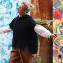 Pull capuche Calypso - Bleu marine - Quintessence