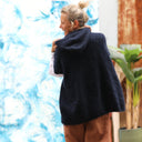 Pull capuche Calypso - Bleu marine - Quintessence