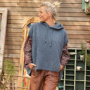 Pull capuche Calypso - Bleu minéral - Quintessence