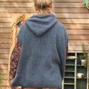 Pull capuche Calypso - Bleu minéral - Quintessence