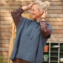 Pull capuche Calypso - Bleu minéral - Quintessence