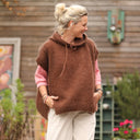 Pull capuche Calypso - Chocolat - Quintessence