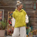 Pull capuche Calypso - Citron vert - Quintessence