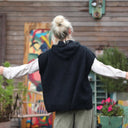 Pull capuche Calypso - Noir - Quintessence