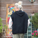 Pull capuche Calypso - Noir - Quintessence