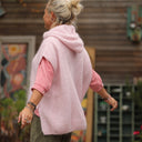 Pull capuche Calypso - Rose poudré - Quintessence